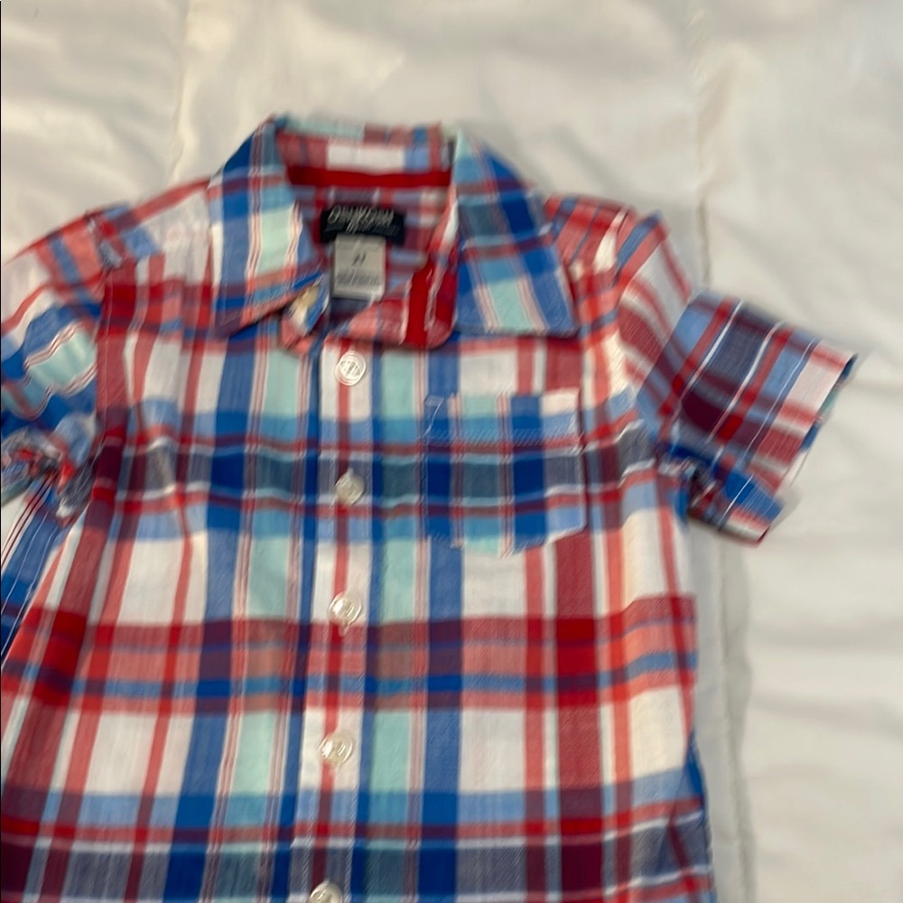 OshKosh Boys 2T Short-Sleeve Button Down Shirt